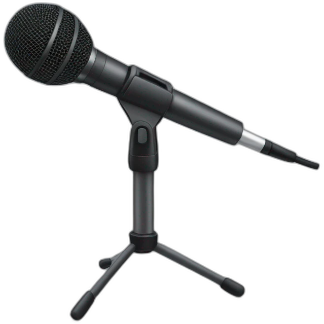 Microphone stand emoji