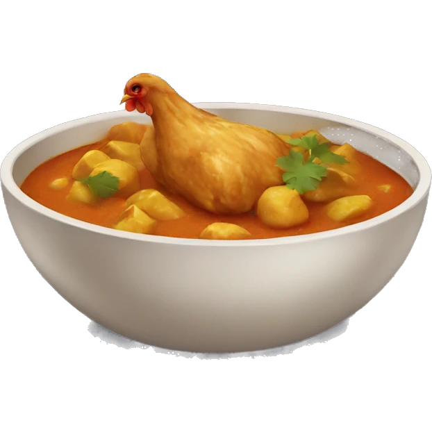 Chicken curry emoji