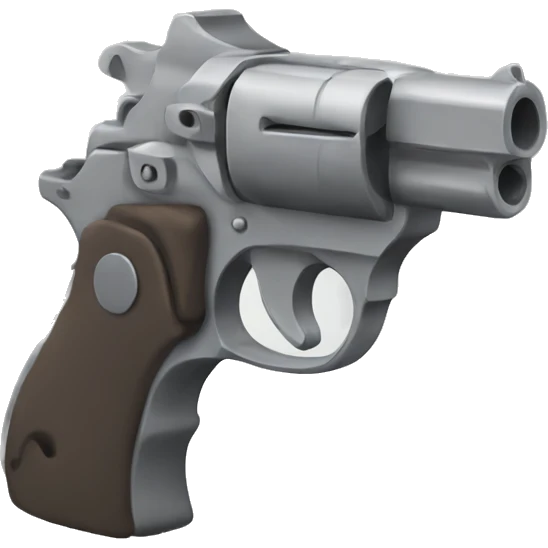 pistol with grey bow emoji
