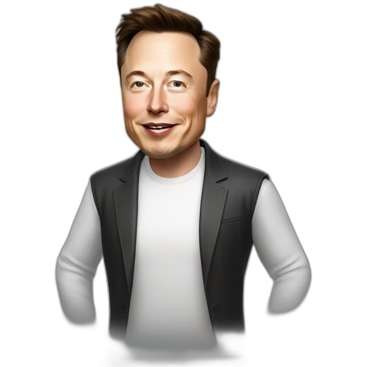 Elon musk qui fait caca emoji