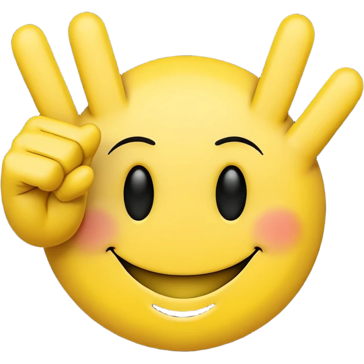 can you make a smiley with 2 middlefingers? emoji