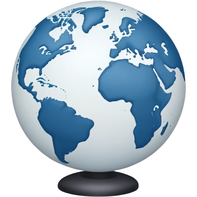 white globe emoji