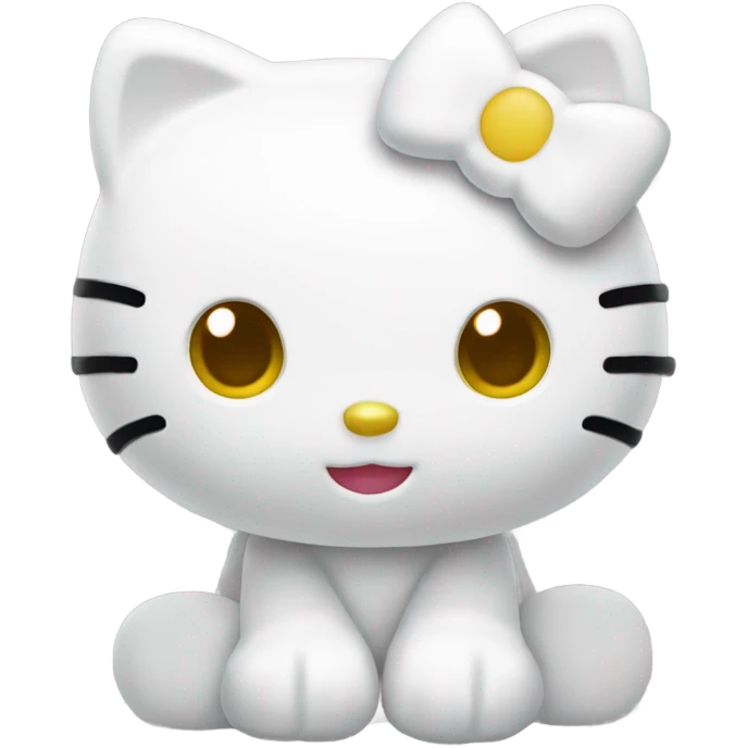Hello Kitty blanc emoji
