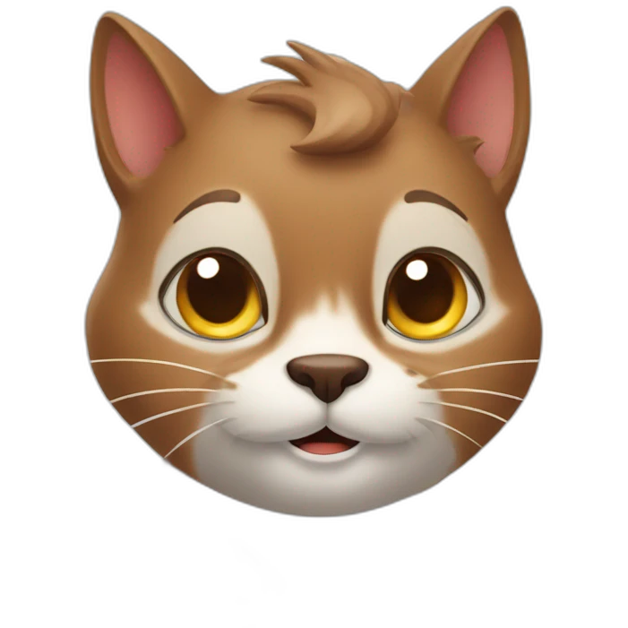 funny cat and squirrel emoji