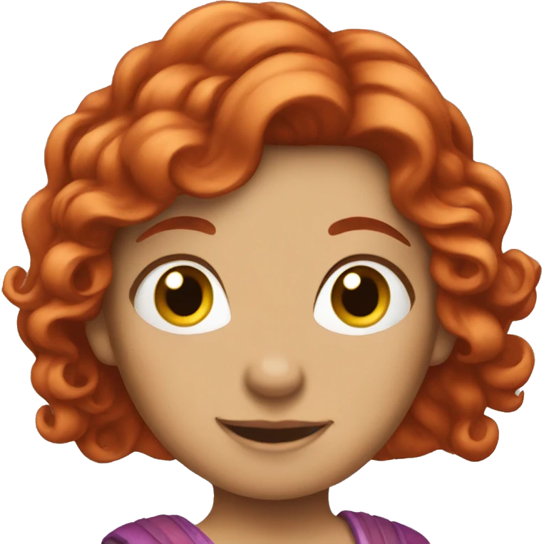 Red hair princess  emoji