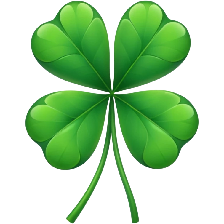 Make a Emoji of five leaf clover only not the lipstick only the 5 leaf clover emoji