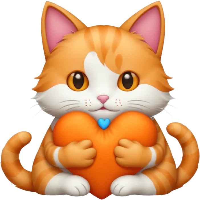 cat with a hug emoji