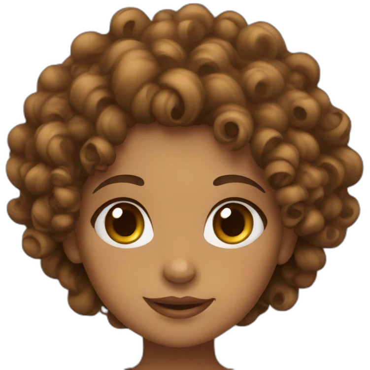 Curly girl emoji