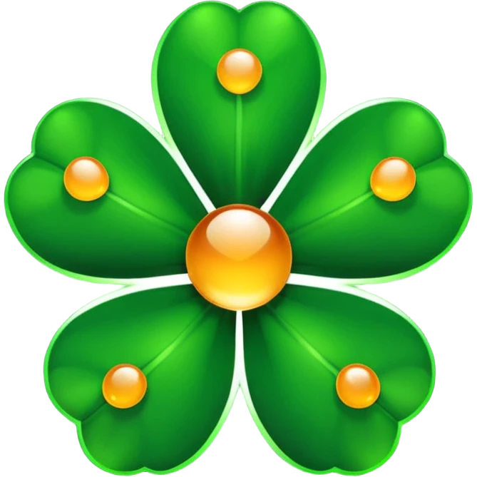 real cosmos star, but with clover, to make star look like lucky star, but main point is star, make it more star like real star emoji, make star with 5 edges emoji