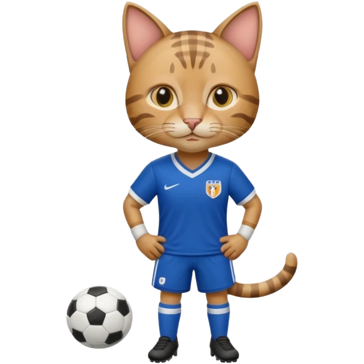 Cat soccer player emoji