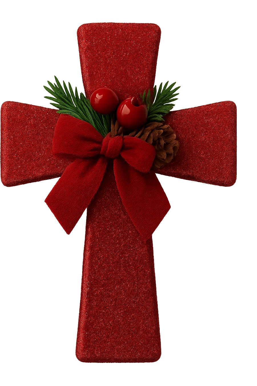 red christmas cross, remove background emoji