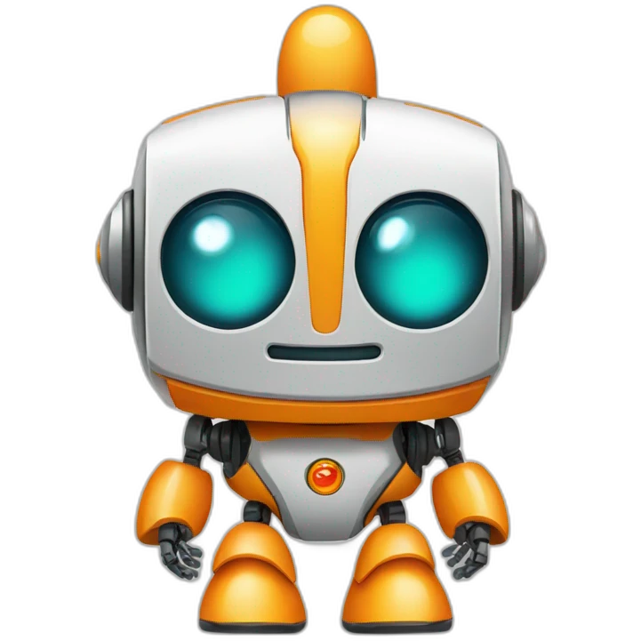 kumquat robot cartoon character emoji