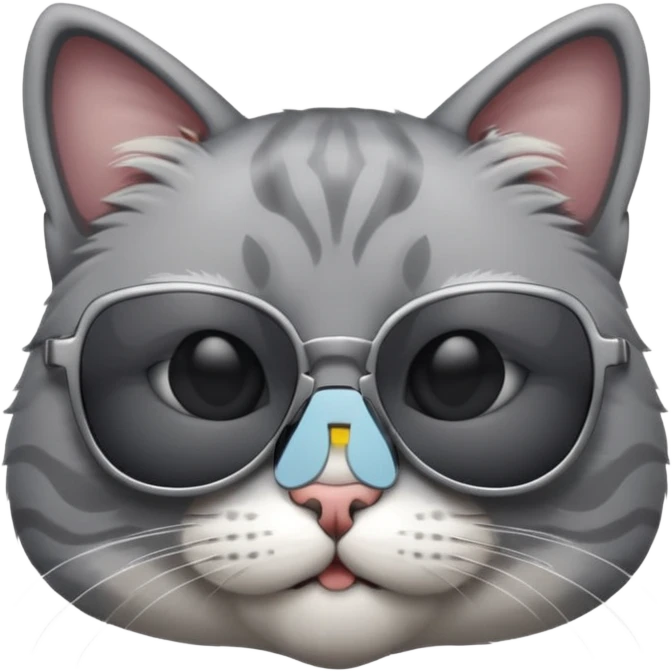 Cat wearing sunglasses emoji