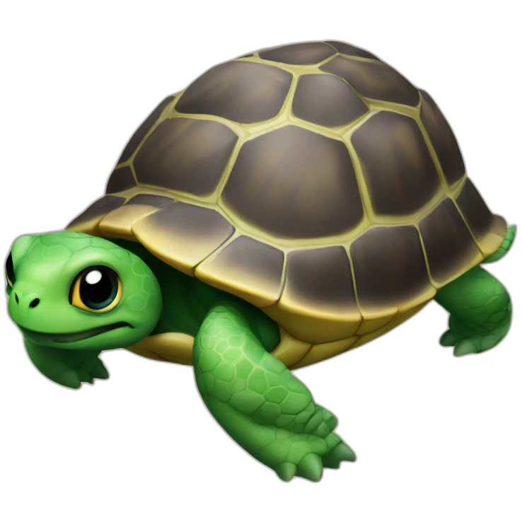 Tortue sur chat emoji