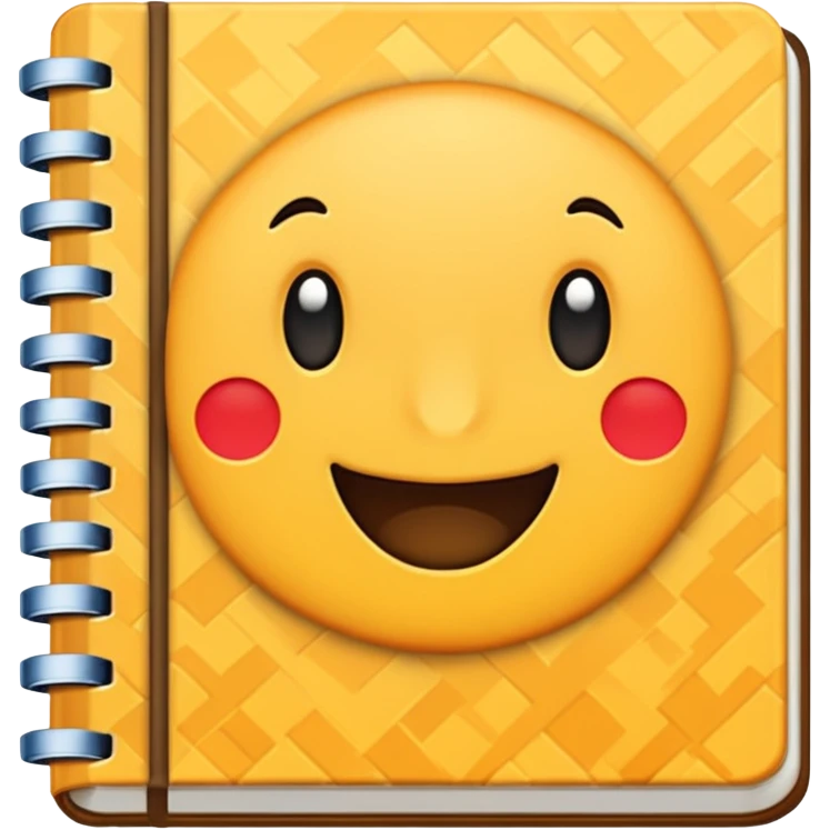 patterned notebook emoji