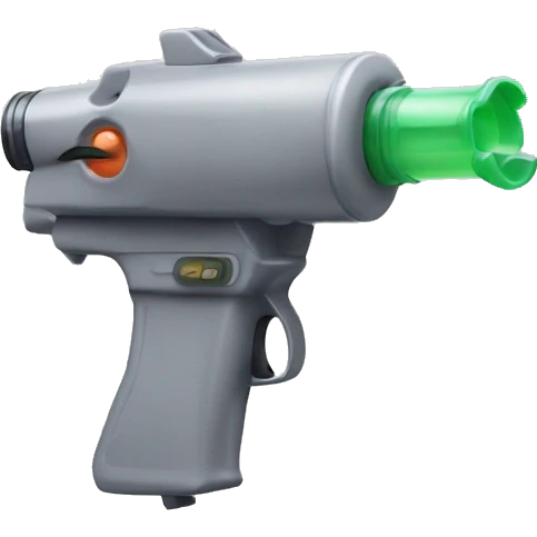 Grey squirt gun emoji