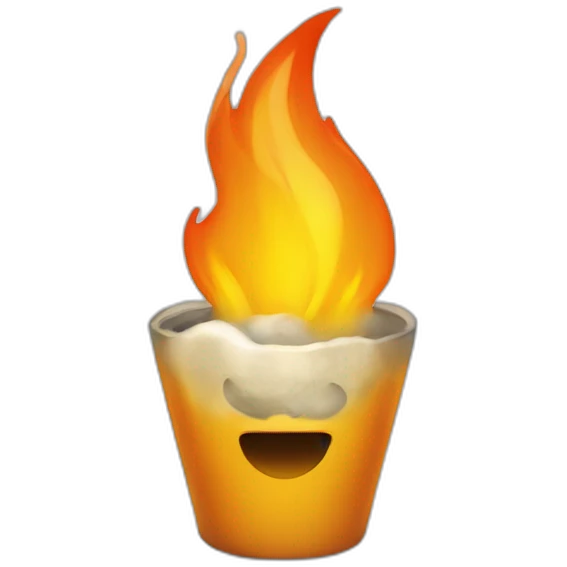 du feu avec le nombre 42 emoji