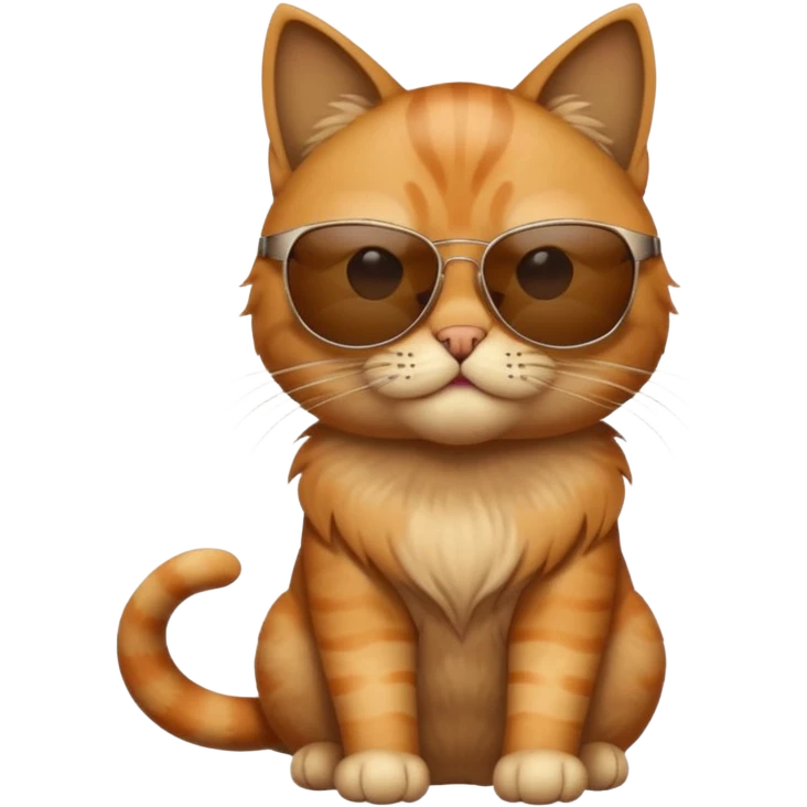 Cat wearing sunglasses emoji