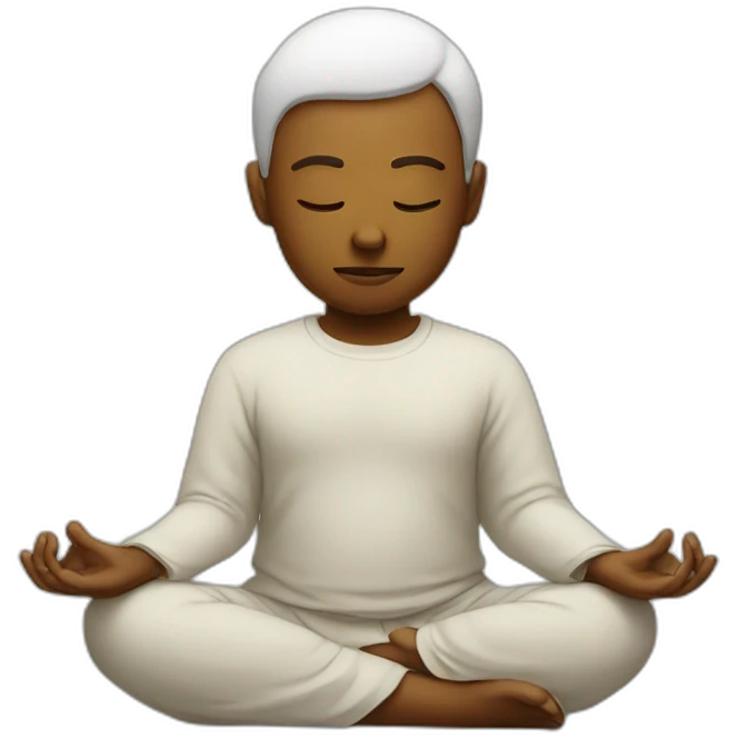 meditating emoji