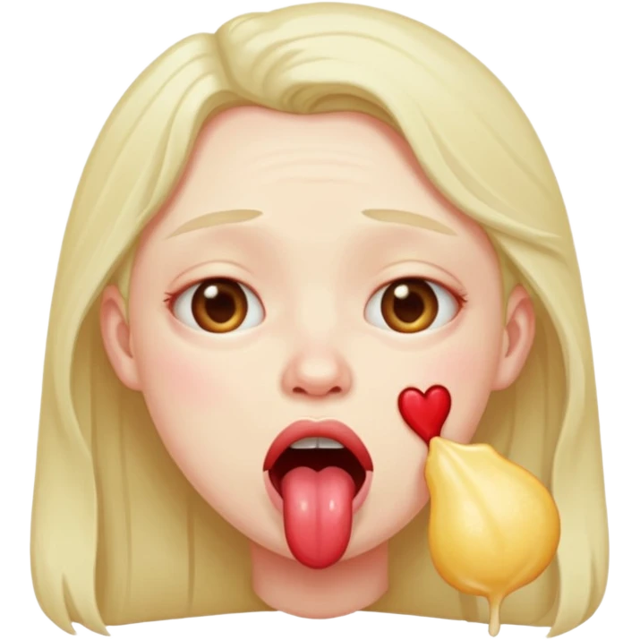 in love drooling ugly emoji