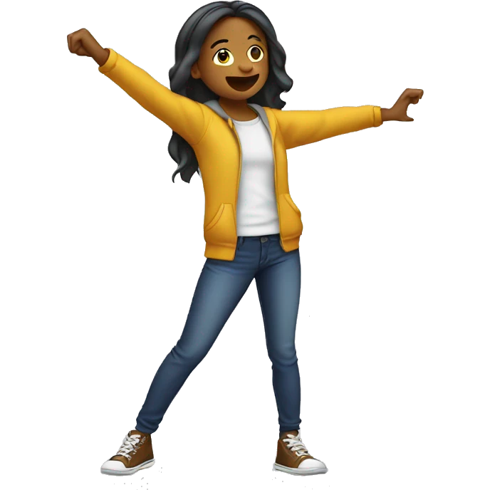 girl do the dab emoji
