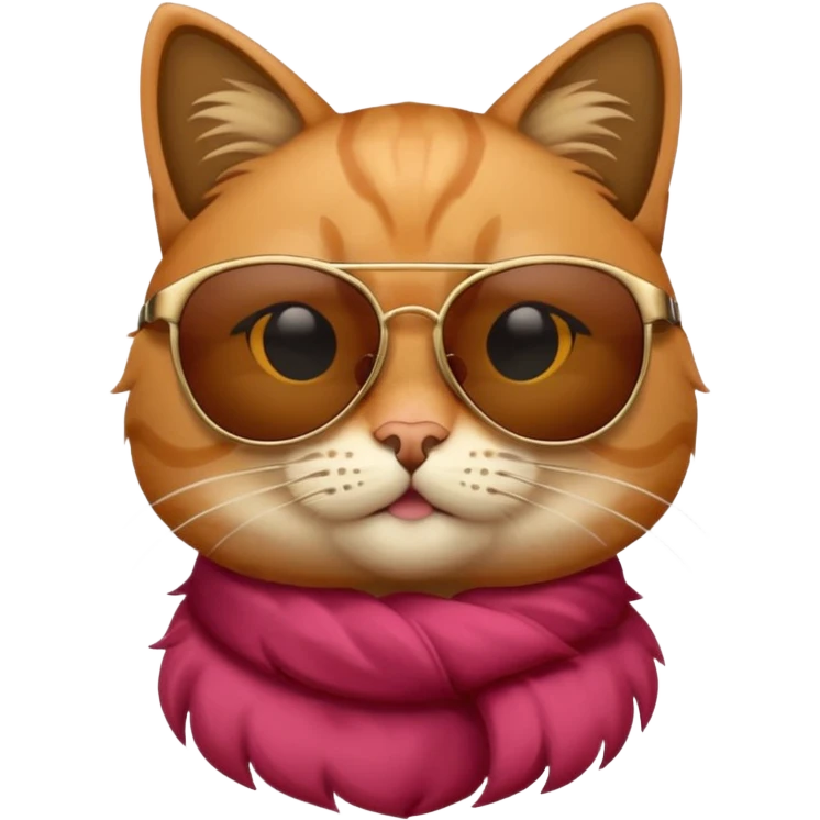 Cat wearing sunglasses emoji