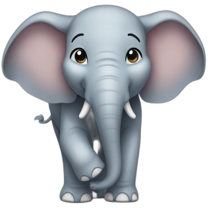 elephant smiling emoji