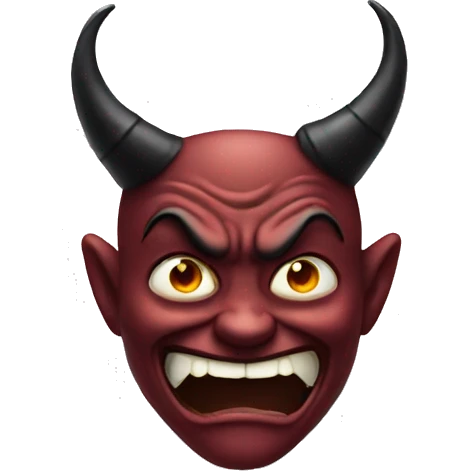 Devil face smirk emoji