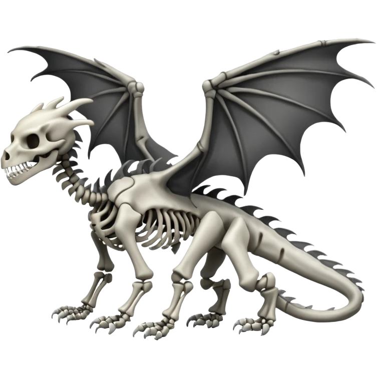Boneknapper-Skeleton-dragon (full body) emoji