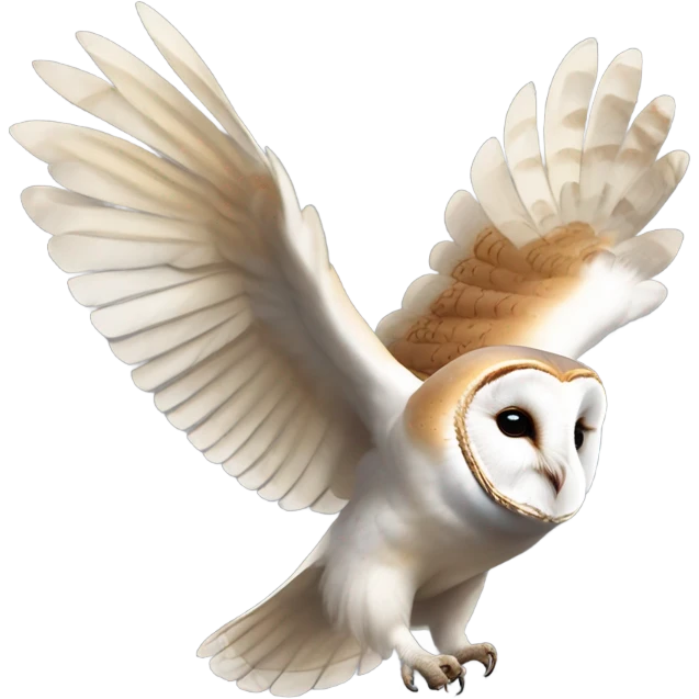 Barn owl flapping its wings emoji