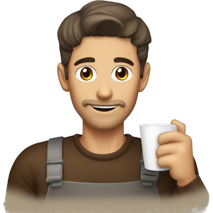 Tasa de café tomando café  emoji