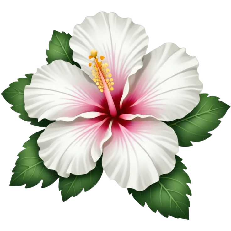 An white hibiscus emoji to copy and paste emoji