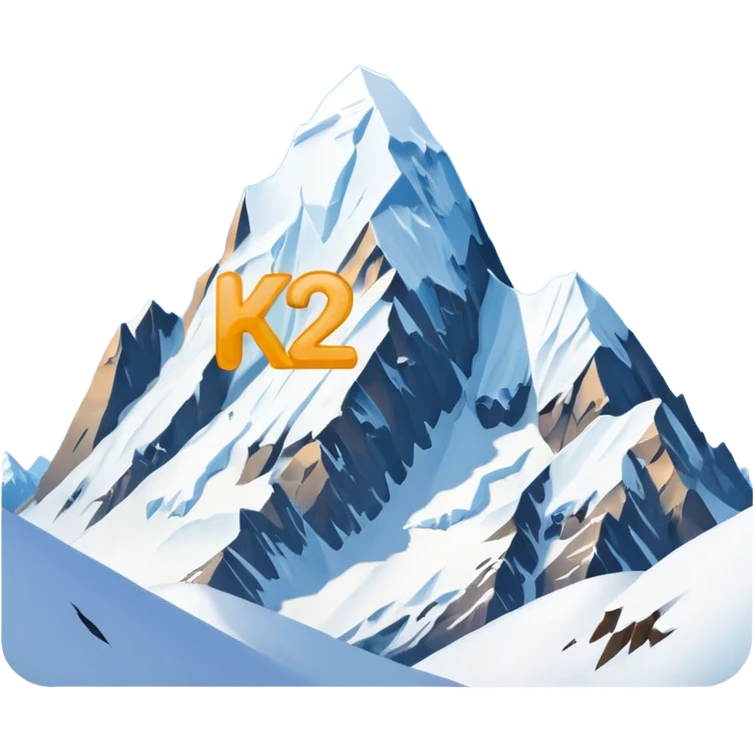 add "K2" label to designate it as k2 mountain emoji