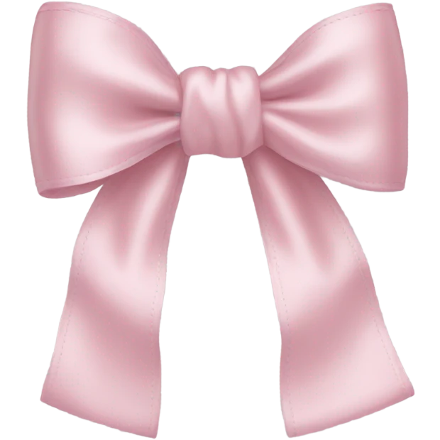 Baby pink bow emoji