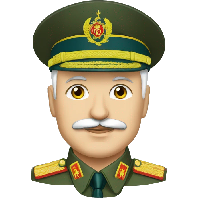 Lukashenko wears ukrainian military form emoji