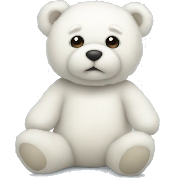 White teddy bear emoji