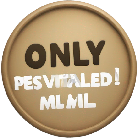 Create a sign that says only positive MIL’s allowed emoji