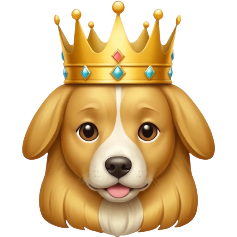 dog with a crown  emoji