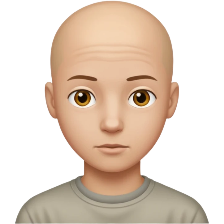 bald teenager emoji