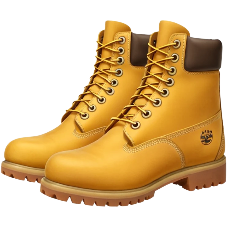 Сделай пару ботинок Timberland в классической расцветке emoji