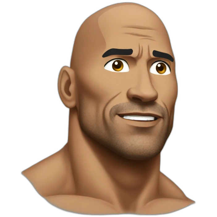 The Rock boxing  emoji