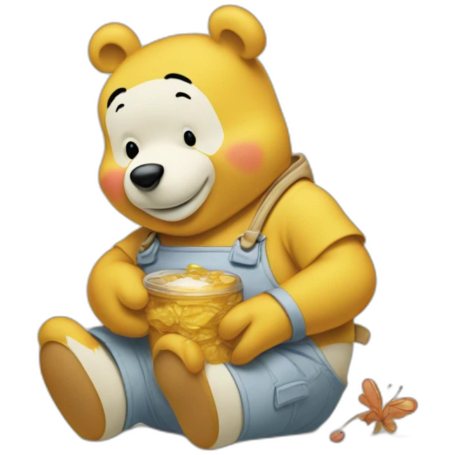 Winnie-xi-pooh with miel emoji