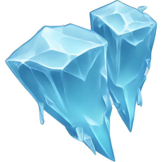sharp smashed ice flying pieces  emoji