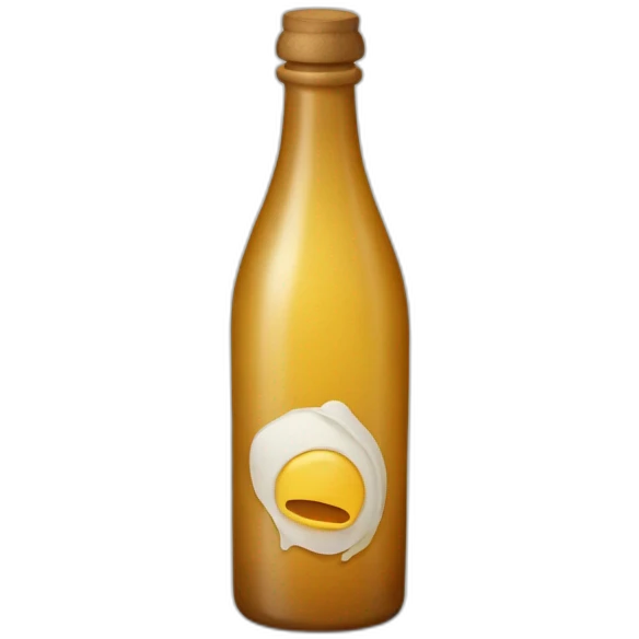 Bouteille avec un parchemin à l'intérieur emoji