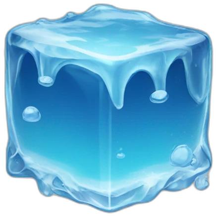 melting ice cube emoji