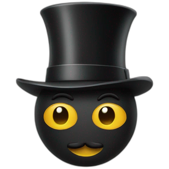 Chat tache noir sur blanc emoji