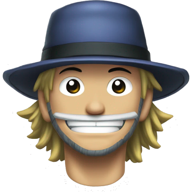 Chapéu de palha de one piece  emoji