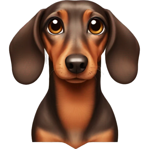 Dachshund cute face lovely emoji