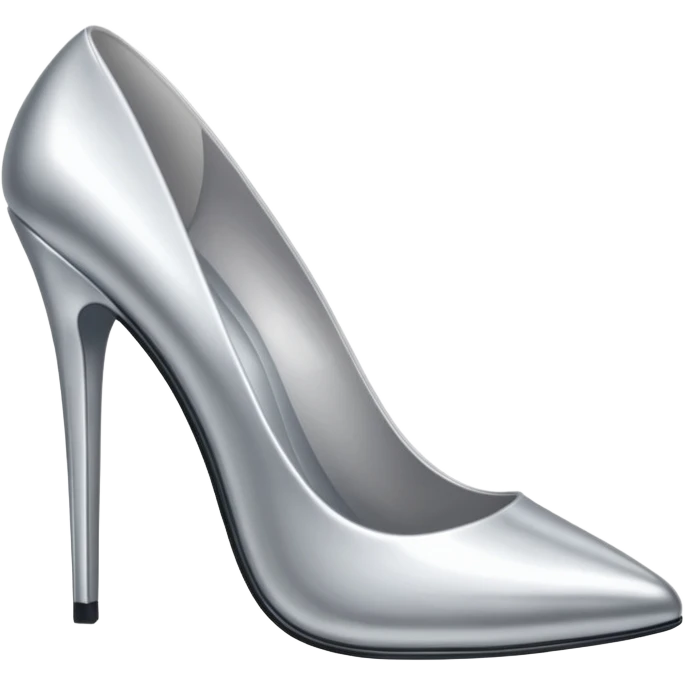 tacones plateadas emoji