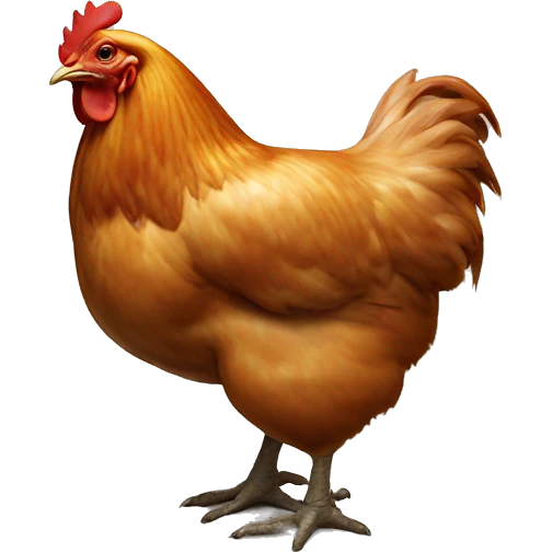 Chicken butt emoji